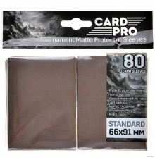 Протекторы Card Pro матовые коричневые (80 шт.)