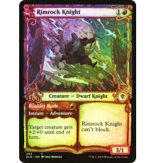 Rimrock Knight // Boulder Rush (Рыцарь Краескалья // Катящийся Валун)